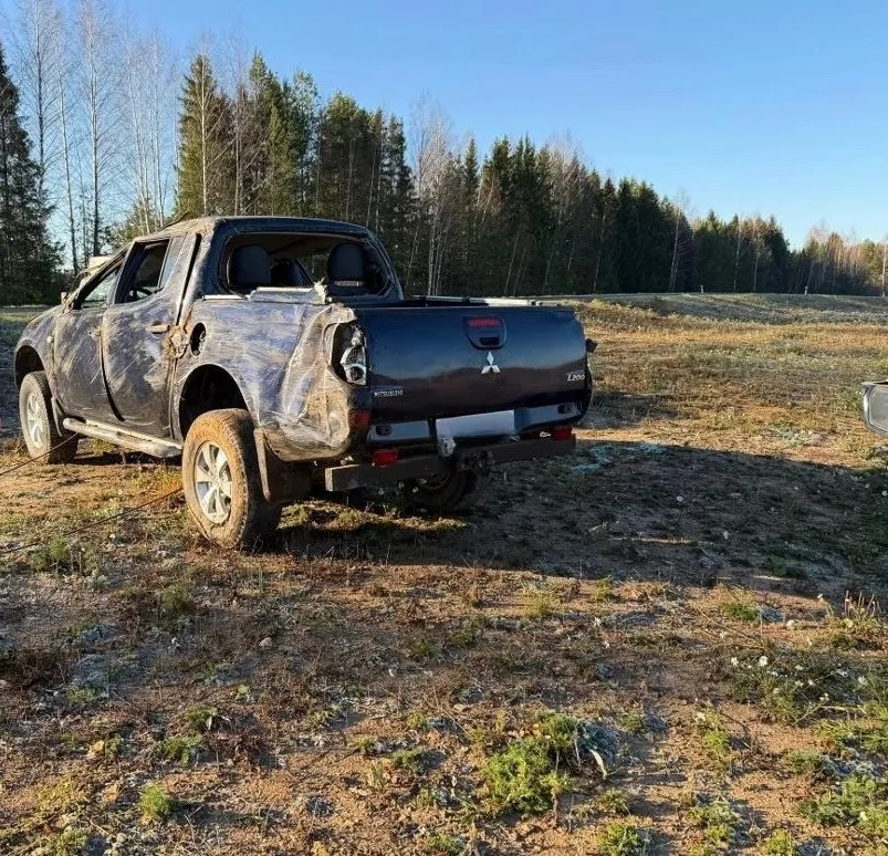 На трассе в Кировской области опрокинулся Mitsubishi: пострадал 67-летний мужчина