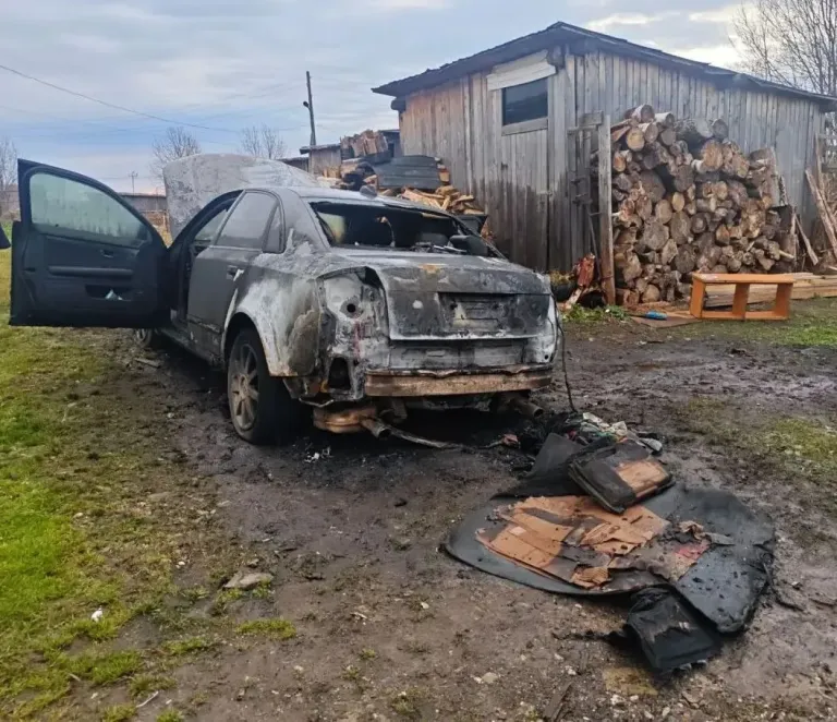 В Омутнинском районе задержали подозреваемого в поджоге Audi