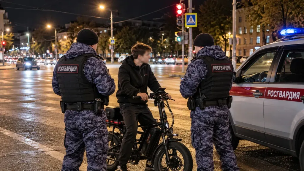 В Кирове росгвардейцы остановили пьяного электровелосипедиста