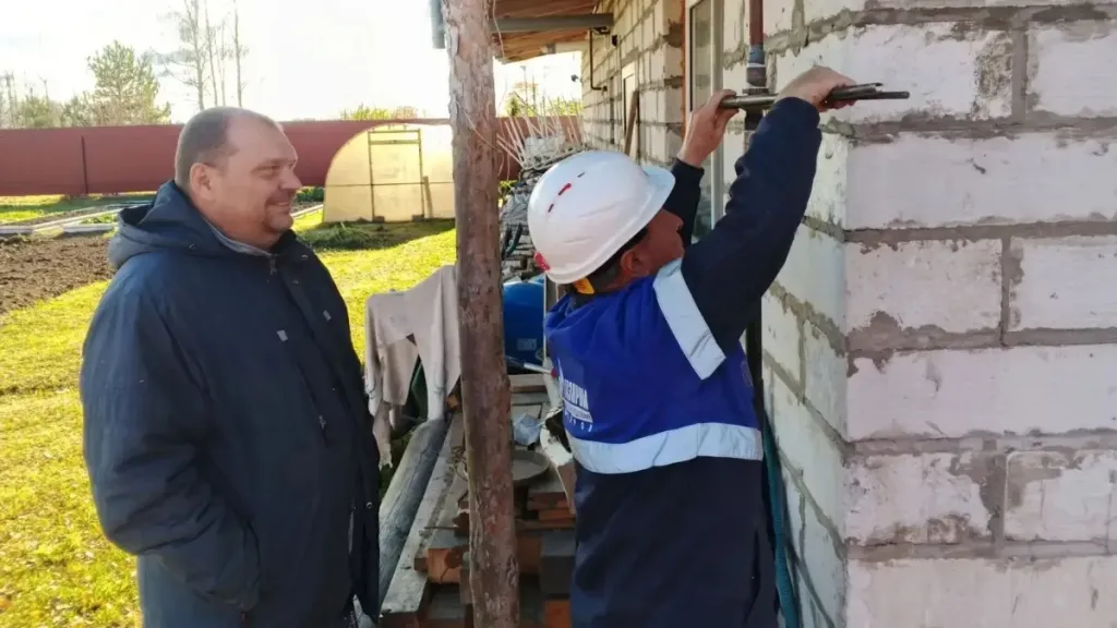 В деревне Рай Оричевского округа подключили первые дома к газу